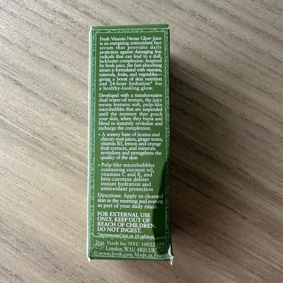 BNIB Fresh Vitamin Nectar Glow Juice antioxidant face serum - Picture 3 of 4